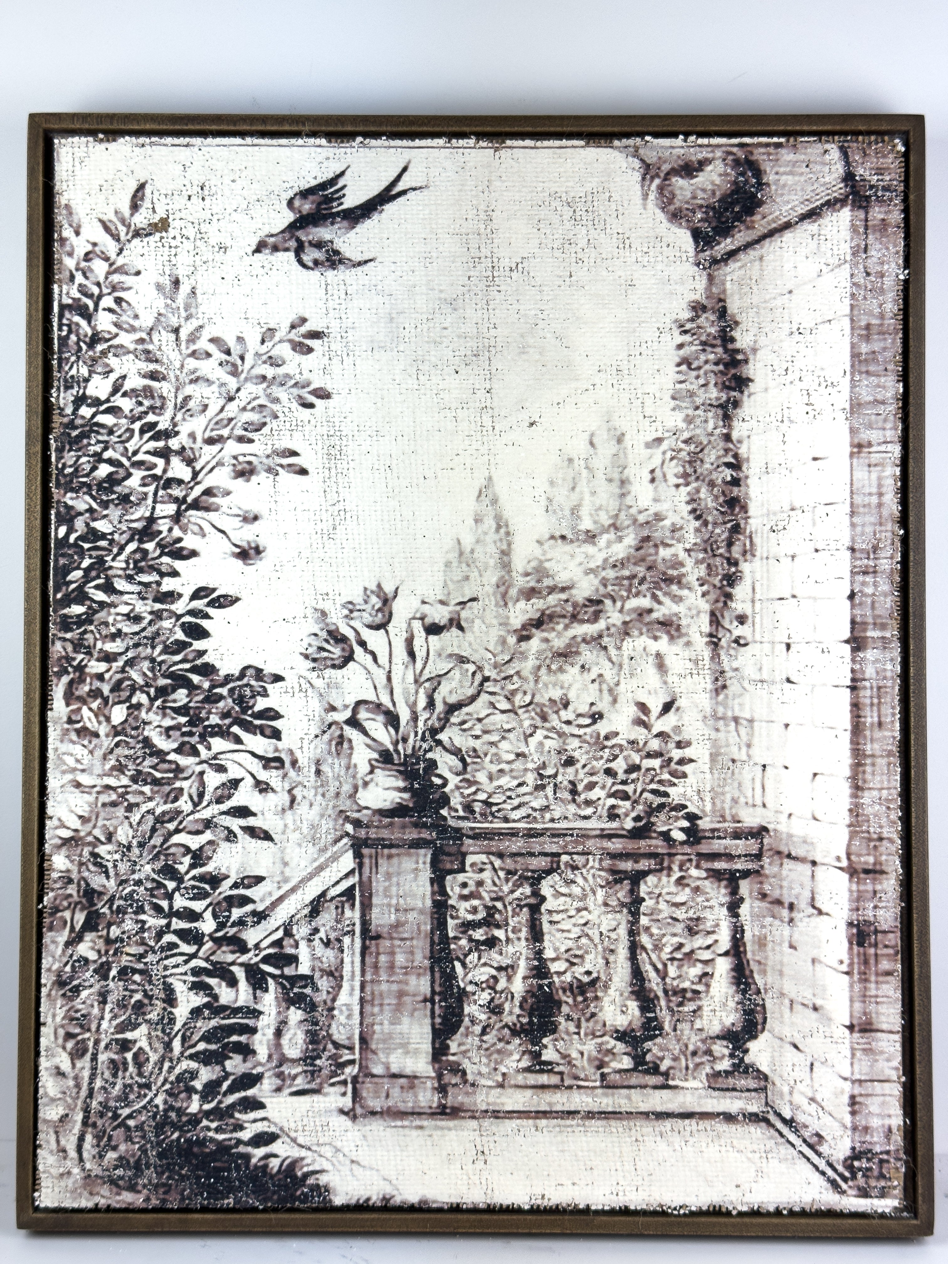 Black and white bird - Balustrade Dreams